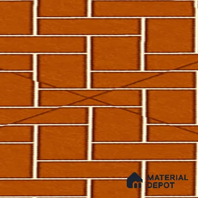 Parking Floor Tile TL 00420 Geometric Brown 16 x 16 inch Vitrified Anti Skid Matte Finish Heavy Duty Tile - 12 mm | Suitable For Balcony, Terrace, Pathways | Pattern Alignment May Vary | 2-3 mm Spacer is Mandatory