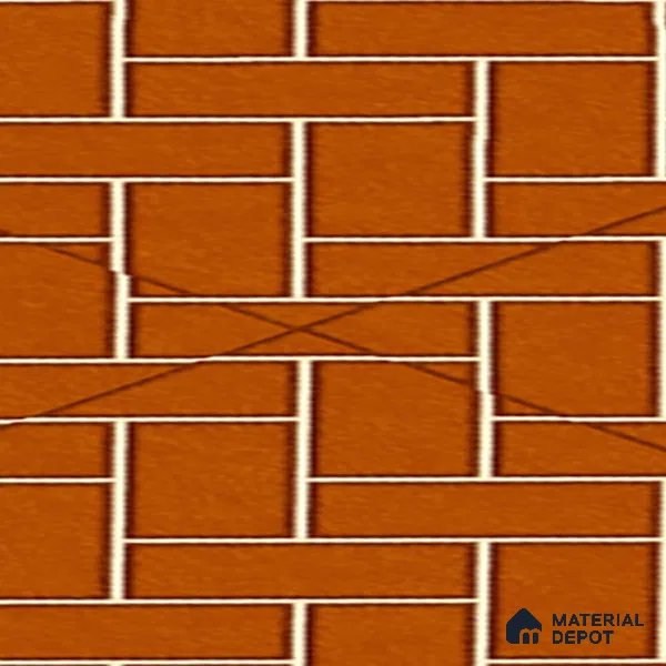 Parking Floor Tile TL 00420 Geometric Brown 16 x 16 inch Vitrified Anti Skid Matte Finish Heavy Duty Tile - 12 mm | Suitable For Balcony, Terrace, Pathways | Pattern Alignment May Vary | 2-3 mm Spacer is Mandatory