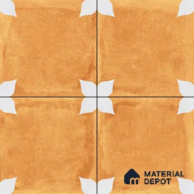TL 04354 B Athangudi Yellow Moroccan Look Matte Finish 300 x 300 mm Ceramic  Tile - 9 mm | Please Expect a Slight Variation of Pattern