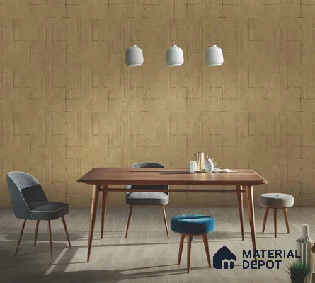 333118 | 10 Meter x 21 Inches Patterned Look Wallpaper - 57.41 Sq. Ft. | Minimum 15% wastage during installation