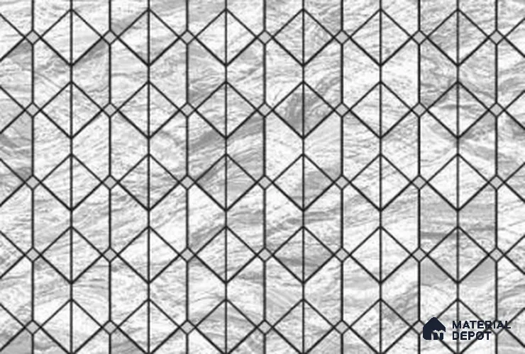333124 | 10 Meter x 21 Inches Geometric Look Wallpaper - 57.41 Sq. Ft. | Minimum 15% wastage during installation