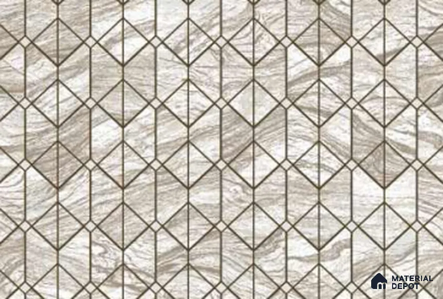 333126 | 10 Meter x 21 Inches Geometric Look Wallpaper - 57.41 Sq. Ft. | Minimum 15% wastage during installation