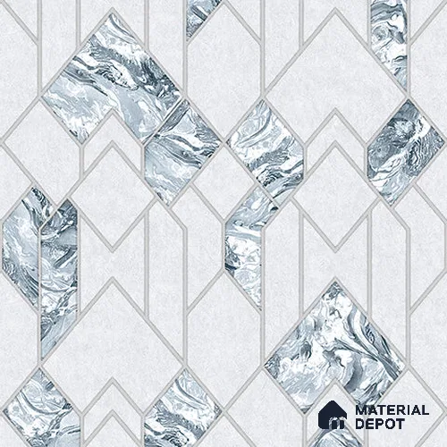34533-2 | 5 Meter x 41.7 Inches Geometric Look PVC Wallpaper - 56.99 Sq. Ft | Minimum 15% wastage during installation