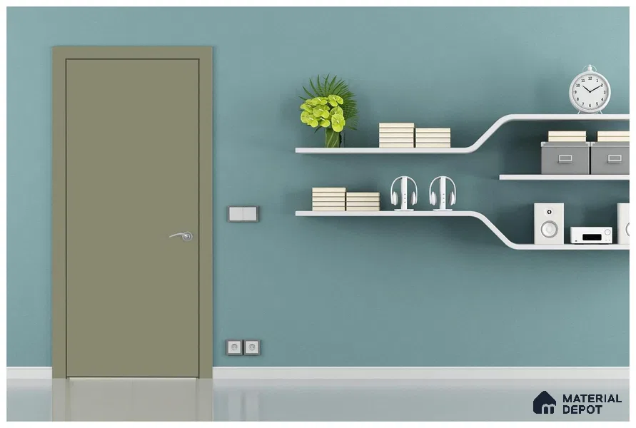 Grey Solid Colors Look 3561 NGL 8 ft x 4 ft High Gloss Finish Decorative Laminate - 1 mm | Suitable for Living Room, Kitchen, Office