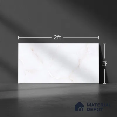 Marble Wall Tile TL 05998 B 7619 D Dark 2 ft x 1 ft Ceramic Glossy Finish - 7.5 mm | Suitable For Kitchen, Bathroom (Sample)