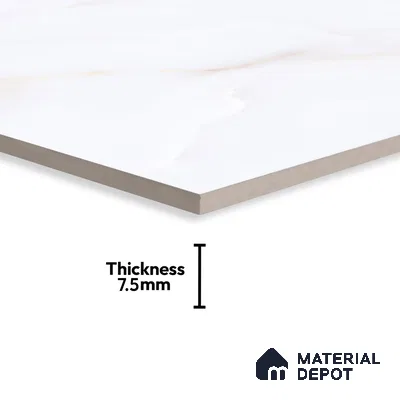 Marble Wall Tile TL 05998 B 7619 D Dark 2 ft x 1 ft Ceramic Glossy Finish - 7.5 mm | Suitable For Kitchen, Bathroom (Sample)