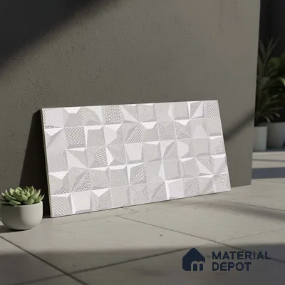 3D Wall Tile TL 05992 6111 HL A Highlighter 2 ft x 1 ft Ceramic Matte Finish - 7.5 mm | Suitable For Kitchen, Bathroom