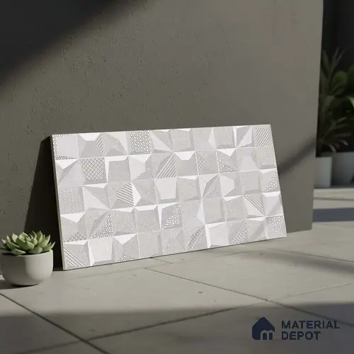 3D Wall Tile TL 05992 6111 HL A Highlighter 2 ft x 1 ft Ceramic Matte Finish - 7.5 mm | Suitable For Kitchen, Bathroom