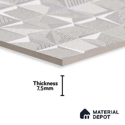 3D Wall Tile TL 05992 6111 HL A Highlighter 2 ft x 1 ft Ceramic Matte Finish - 7.5 mm | Suitable For Kitchen, Bathroom