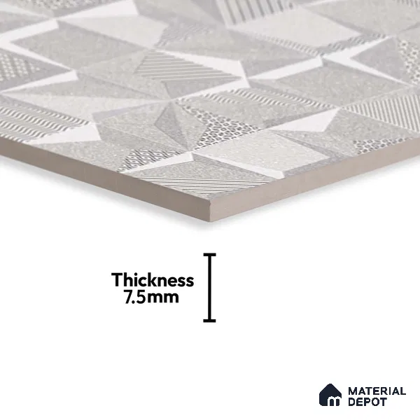 3D Wall Tile TL 05992 6111 HL A Highlighter 2 ft x 1 ft Ceramic Matte Finish - 7.5 mm | Suitable For Kitchen, Bathroom