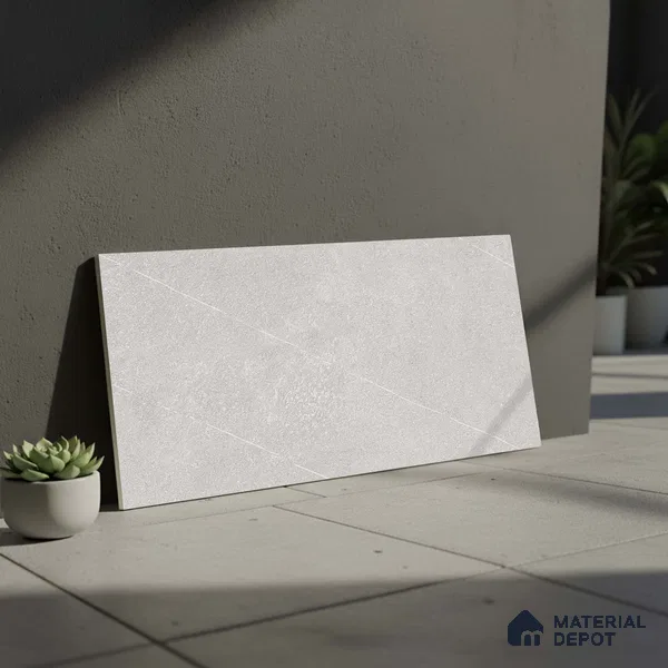 Cement Wall Tile TL 05992 B 6111 D Dark 2 ft x 1 ft Ceramic Matte Finish - 7.5 mm | Suitable For Kitchen, Bathroom (Sample)
