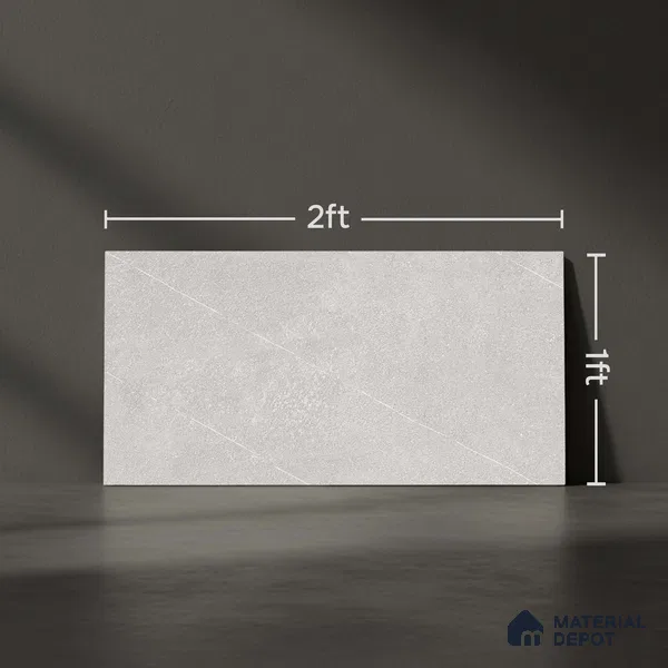 Cement Wall Tile TL 05992 B 6111 D Dark 2 ft x 1 ft Ceramic Matte Finish - 7.5 mm | Suitable For Kitchen, Bathroom (Sample)