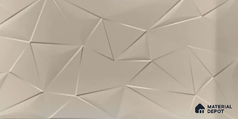 3D Wall Tile TL 05289 Splendore Trina Illusions Light 2 ft x 1 ft Ceramic Matte Finish - 9 mm | Suitable for Kitchen, Bathroom & Balcony Walls (Sample)