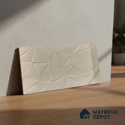 3D Wall Tile TL 05289 Splendore Trina Illusions Light 2 ft x 1 ft Ceramic Matte Finish - 9 mm | Suitable for Kitchen, Bathroom & Balcony Walls (Sample)