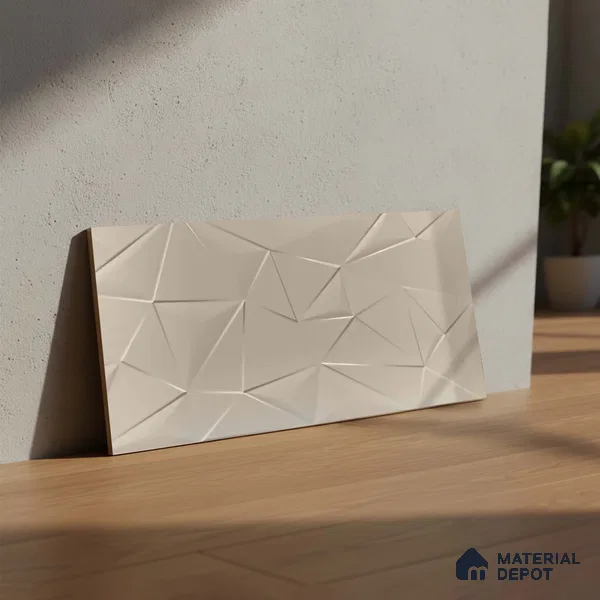 3D Wall Tile TL 05289 Splendore Trina Illusions Light 2 ft x 1 ft Ceramic Matte Finish - 9 mm | Suitable for Kitchen, Bathroom & Balcony Walls (Sample)