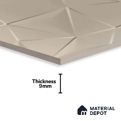 3D Wall Tile TL 05289 Splendore Trina Illusions Light 2 ft x 1 ft Ceramic Matte Finish - 9 mm | Suitable for Kitchen, Bathroom & Balcony Walls (Sample)