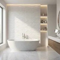 3D White Tiles