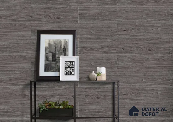 Wood Floor & Wall Tile TL 07508 B 4 ft x 0.65 ft Vitrified Matte Finish - 9 mm | 2-3 mm Spacer is Mandatory (Sample)