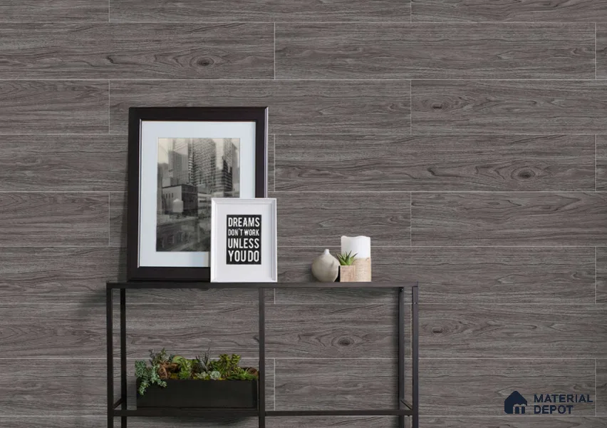 Wood Floor & Wall Tile TL 07508 B 4 ft x 0.65 ft Vitrified Matte Finish - 9 mm | 2-3 mm Spacer is Mandatory (Sample)