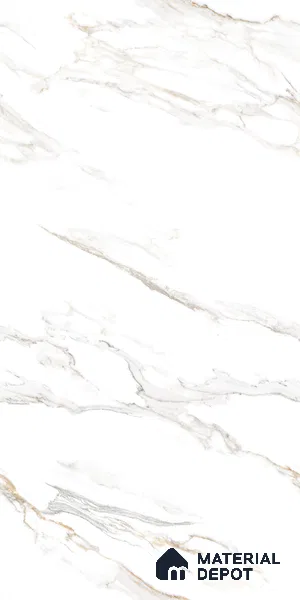 Marble Floor & Wall Tile TL 09225 Jayden Pearl Conv 4 ft x 2 ft Converse Finish Vitrified Tile - 9 mm | 6 Random Design | Suitable For Living Room, Bedroom, Dining Area