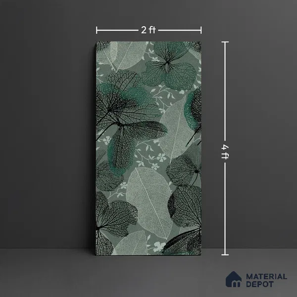 Marble Wall Tile TL 09188 Basil Decore 4 ft x 2 ft Dazzle Finish Vitrified Tile - 9 mm | 1 Random Design | Suitable For Living Room, Bedroom, Dining Area (Sample)