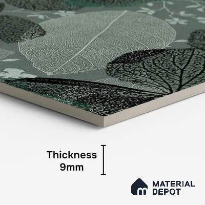 Marble Wall Tile TL 09188 Basil Decore 4 ft x 2 ft Dazzle Finish Vitrified Tile - 9 mm | 1 Random Design | Suitable For Living Room, Bedroom, Dining Area (Sample)