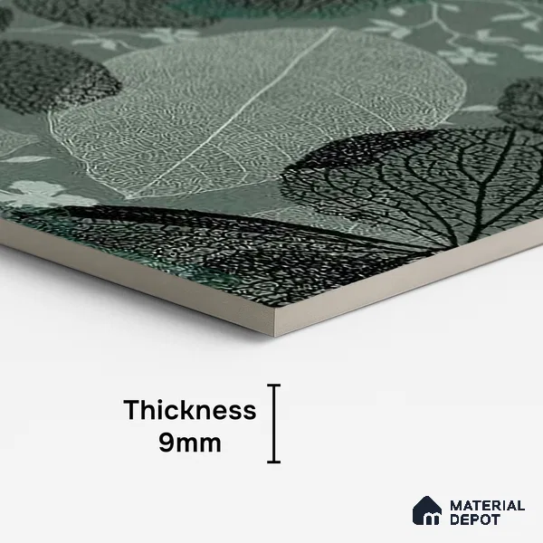 Marble Wall Tile TL 09188 Basil Decore 4 ft x 2 ft Dazzle Finish Vitrified Tile - 9 mm | 1 Random Design | Suitable For Living Room, Bedroom, Dining Area (Sample)
