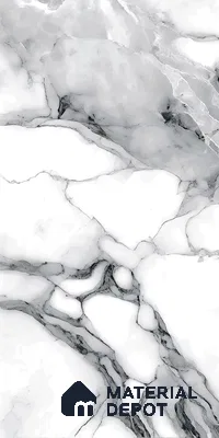 Marble Floor & Wall Tile TL 09186 Fluid Grey 4 ft x 2 ft Dazzle Finish Vitrified Tile - 9 mm | 3 Random Design | Suitable For Living Room, Bedroom, Dining Area