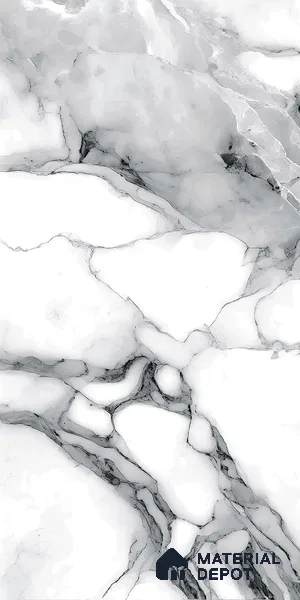 Marble Floor & Wall Tile TL 09186 Fluid Grey 4 ft x 2 ft Dazzle Finish Vitrified Tile - 9 mm | 3 Random Design | Suitable For Living Room, Bedroom, Dining Area