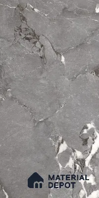 Marble Floor & Wall Tile TL 09180 Scion Grey 4 ft x 2 ft Dazzle Finish Vitrified Tile - 9 mm | 7 Random Design | Suitable For Living Room, Bedroom, Dining Area