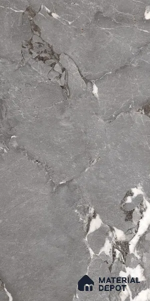 Marble Floor & Wall Tile TL 09180 Scion Grey 4 ft x 2 ft Dazzle Finish Vitrified Tile - 9 mm | 7 Random Design | Suitable For Living Room, Bedroom, Dining Area