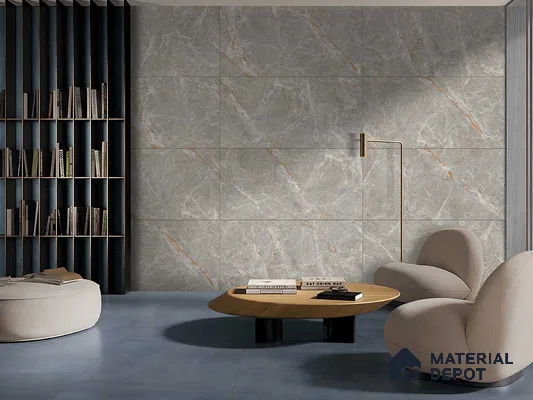 Marble Floor & Wall Tile TL 09214 Nesya Verde 4 ft x 2 ft Dazzy Finish Vitrified Tile - 9 mm | 10 Random Design | Suitable For Living Room, Bedroom, Dining Area