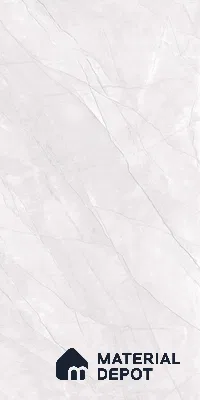 Marble Floor & Wall Tile TL 09213 Vezin Bianco Ting 4 ft x 2 ft Dazzy Finish Vitrified Tile - 9 mm | 6 Random Design | Suitable For Living Room, Bedroom, Dining Area