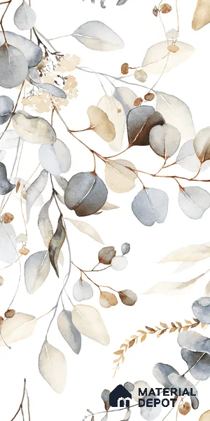 Floral Wall Tile TL 09272 Satuario Brasiliano Decore 4 ft x 2 ft Fusion Finish Vitrified Tile - 9 mm | 1 Random Design | Suitable for Bathroom, Accent/Feature Wall, Foyer