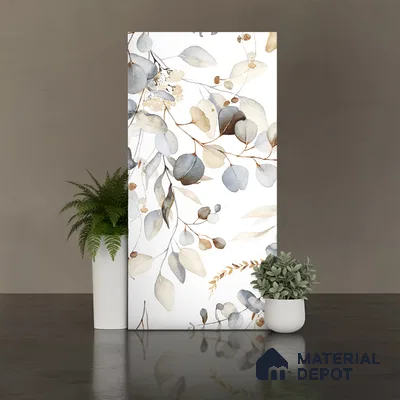 Floral Wall Tile TL 09272 Satuario Brasiliano Decore 4 ft x 2 ft Fusion Finish Vitrified Tile - 9 mm | 1 Random Design | Suitable for Bathroom, Accent/Feature Wall, Foyer