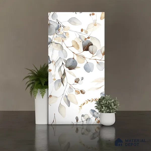 Floral Wall Tile TL 09272 Satuario Brasiliano Decore 4 ft x 2 ft Fusion Finish Vitrified Tile - 9 mm | 1 Random Design | Suitable for Bathroom, Accent/Feature Wall, Foyer