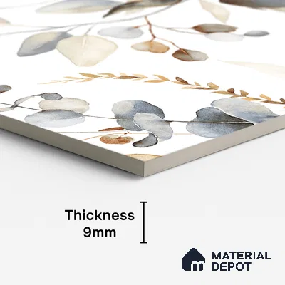 Floral Wall Tile TL 09272 Satuario Brasiliano Decore 4 ft x 2 ft Fusion Finish Vitrified Tile - 9 mm | 1 Random Design | Suitable for Bathroom, Accent/Feature Wall, Foyer
