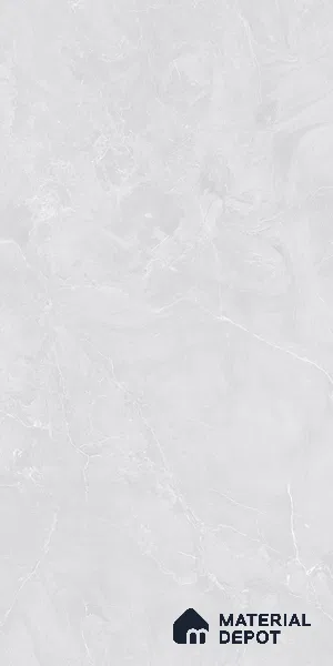 Marble Floor & Wall Tile TL 09281 Coloso Bianco 4 ft x 2 ft Fusion Finish Vitrified Tile - 9 mm | 5 Random Design | Suitable For Living Room, Bedroom, Dining Area