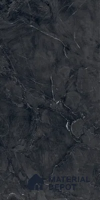 Marble Floor & Wall Tile TL 09282 Coloso Nero 4 ft x 2 ft Fusion Finish Vitrified Tile - 9 mm | 5 Random Design | Suitable For Living Room, Bedroom, Dining Area