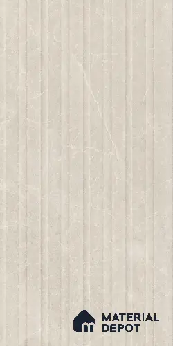 Punch Floor & Wall Tile TL 09262 Pulse Crema Glit Wave 4 ft x 2 ft Fusion Finish Vitrified Tile - 9 mm | 6 Random Design | Suitable For Living Room, Bedroom, Dining Area