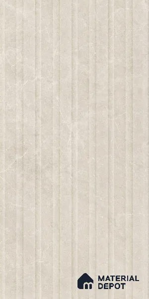 Punch Floor & Wall Tile TL 09262 Pulse Crema Glit Wave 4 ft x 2 ft Fusion Finish Vitrified Tile - 9 mm | 6 Random Design | Suitable For Living Room, Bedroom, Dining Area