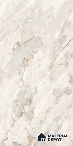 Marble Floor & Wall Tile TL 09271 Satuario Brasiliano Glit 4 ft x 2 ft Fusion Finish Vitrified Tile - 9 mm | 6 Random Design | Suitable For Living Room, Bedroom, Dining Area