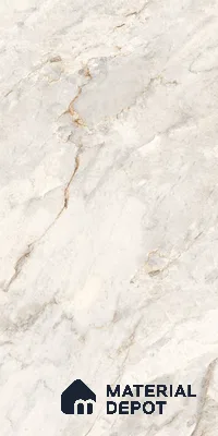 Marble Floor & Wall Tile TL 09271 Satuario Brasiliano Glit 4 ft x 2 ft Fusion Finish Vitrified Tile - 9 mm | 6 Random Design | Suitable For Living Room, Bedroom, Dining Area