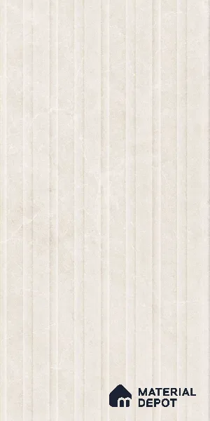 Punch Floor & Wall Tile TL 09264 Pulse Ivory Glit Wave 4 ft x 2 ft Fusion Finish Vitrified Tile - 9 mm | 6 Random Design | Suitable For Living Room, Bedroom, Dining Area