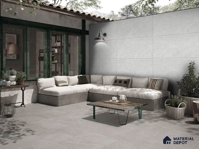 Punch Floor & Wall Tile TL 09266 Pulse Gris Glit Wave 4 ft x 2 ft Fusion Finish Vitrified Tile - 9 mm | 6 Random Design | Suitable For Living Room, Bedroom, Dining Area