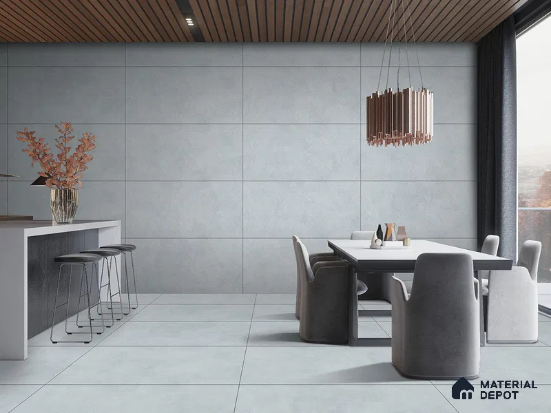 Marble Floor & Wall Tile TL 09267 Castella Mint Hexa 4 ft x 2 ft Fusion Finish Vitrified Tile - 9 mm | 7 Random Design | Suitable For Living Room, Bedroom, Dining Area