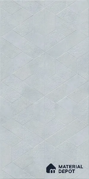 Marble Floor & Wall Tile TL 09267 Castella Mint Hexa 4 ft x 2 ft Fusion Finish Vitrified Tile - 9 mm | 7 Random Design | Suitable For Living Room, Bedroom, Dining Area
