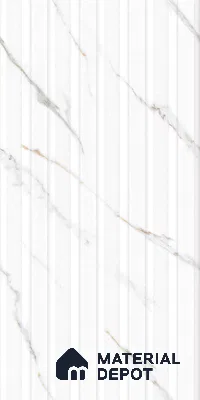 Marble Floor & Wall Tile TL 09258 Zion White Glit Wave 4 ft x 2 ft Fusion Finish Vitrified Tile - 9 mm | 8 Random Design | Suitable For Living Room, Bedroom, Dining Area