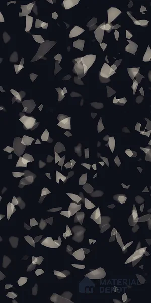 Terrazzo Floor & Wall Tile TL 09220 Carmen Black 4 ft x 2 ft Glamour Finish Vitrified Tile - 9 mm | 4 Random Design | Suitable For Living Room, Bedroom, Dining Area