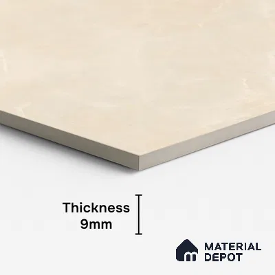 Marble Floor & Wall Tile TL 10301 Desert Beige 4 ft x 2 ft Glossy Finish Vitrified Tile - 9 mm | 4 Random Design | Suitable For Living Room, Bedroom, Dining Area (Sample)